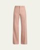 Chloe Wool Gabardine Wide-Leg Trousers - 1
