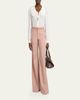 Chloe Wool Gabardine Wide-Leg Trousers - 2