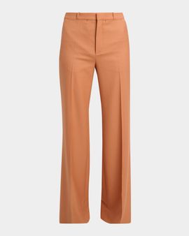Chloe Wool Wide-Leg Trousers