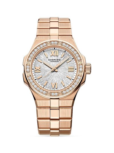 Chopard Women's Alpine Eagle 18K Rose Gold & 0.57 TCW Diamond Bracelet Watch