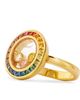 Chopard Women's Happy Diamonds 18K-Gold, Rainbow Sapphire & 0.1 TCW Diamond Ring - 3