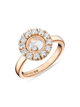 Chopard Women's Happy Diamonds 18K Rose Gold & 0.89 TCW Diamond Ring
