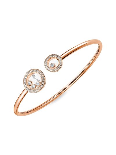 Chopard Women's Happy Diamonds 18K Rose Gold & 1.45 TCW Diamond Bracelet