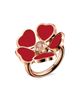 Chopard Women's Happy Diamonds 18K Rose Gold & Diamond Flower Ring - 1