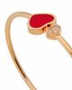 Chopard Women's Happy Hearts 18K Rose Gold, Diamond & Red Stone Bangle - 3