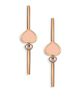 Chopard Women's Happy Hearts 18K Rose Gold, Diamond & Rosé Stone Bangle - 2