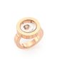 Chopard Women's Happy Spirit 18K Rose & White Gold & Diamond Double Circle Ring - 3
