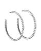 Chopard Women's Ice Cube 18K White Gold Hoop Earrings - 1