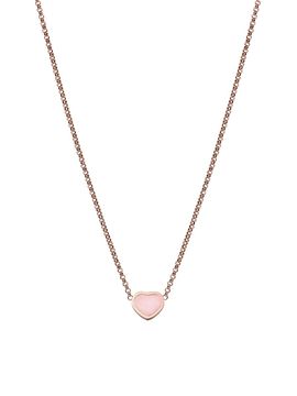 Chopard Women's My Happy Hearts 18K Rose Gold & Pink Opal Pendant Necklace