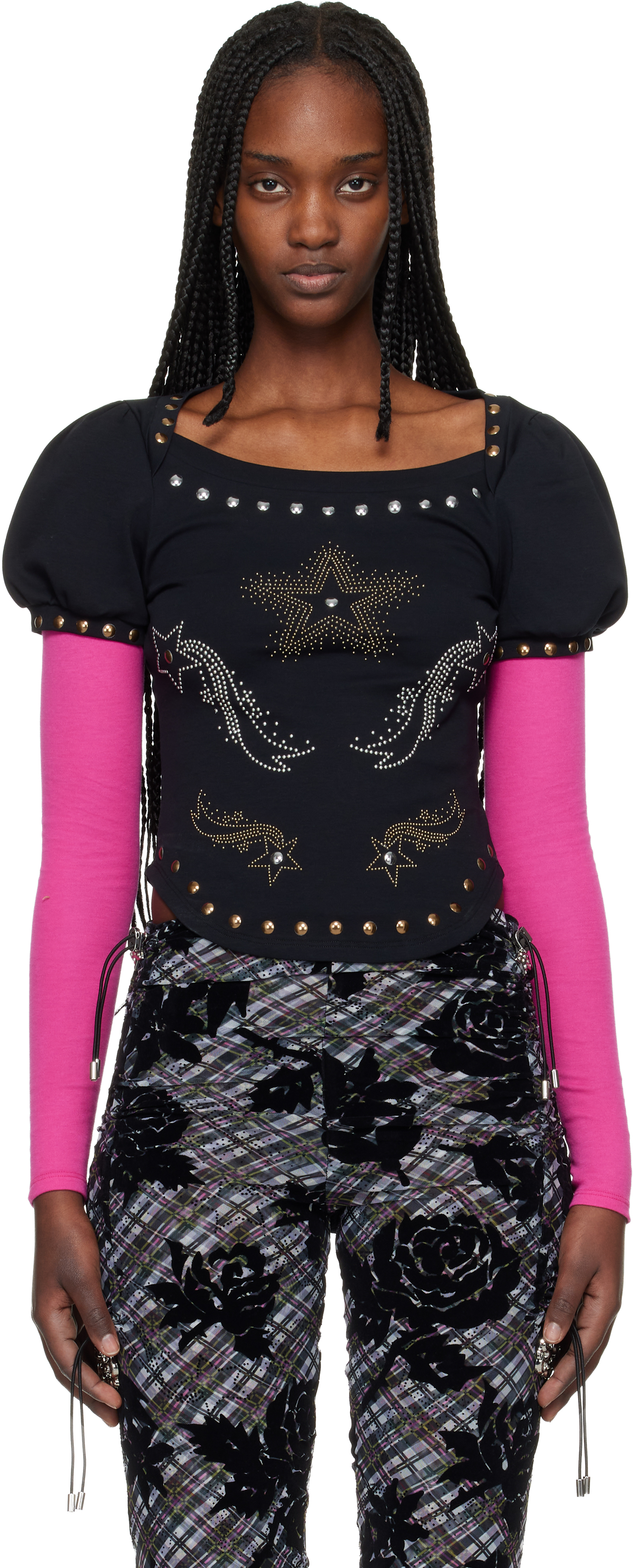 Chopova Lowena - Black Bow Beanie