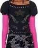 Chopova Lowena Chopova Lowena Black & Pink Janine Jersey Top - 1