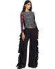 Chopova Lowena Chopova Lowena Black Corky Pyjama Trousers - 4