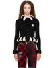 Chopova Lowena Chopova Lowena Black Cribbage Cross Cardigan - 1