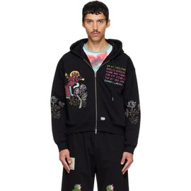Chopova Lowena Chopova Lowena Black Feelings Panic Zip Hoodie