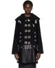 Chopova Lowena Chopova Lowena Black Fudge Buckle Coat - 1