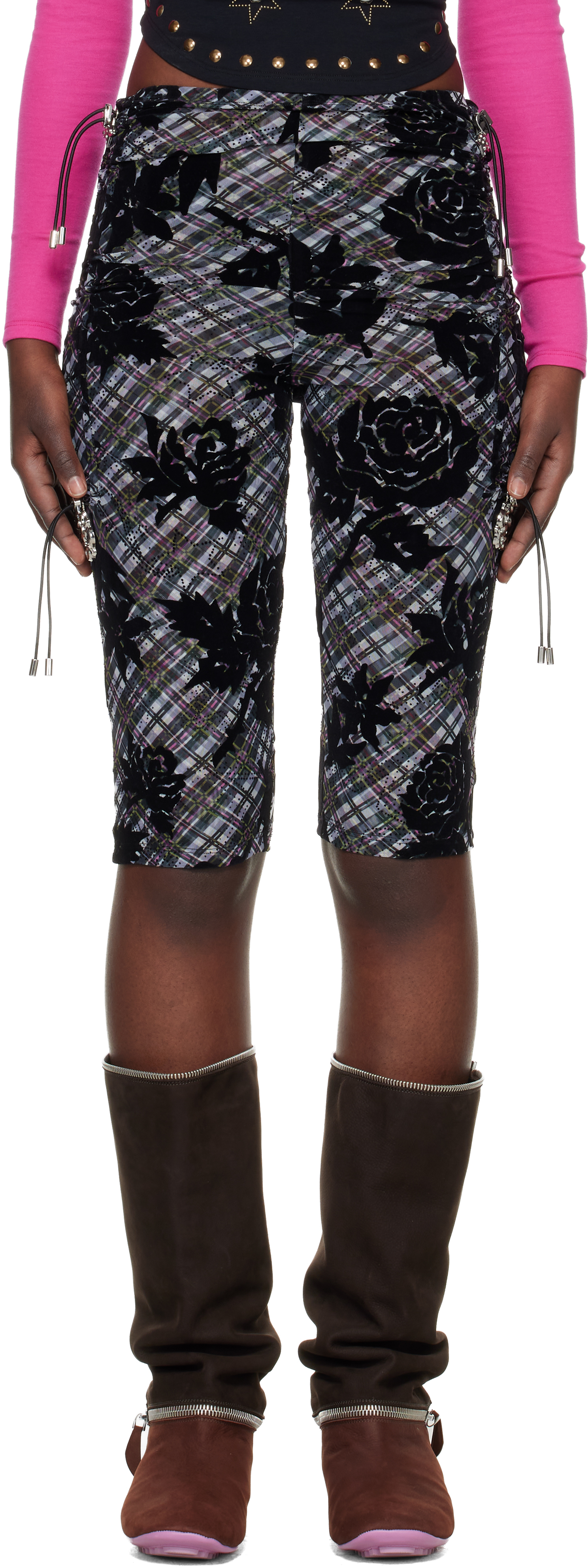 Chopova Lowena - Black Daffy Shorts Chopova Lowena - Black Daffy Shorts