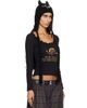 Chopova Lowena Chopova Lowena Black Kitty Knitted Bonnet - 4