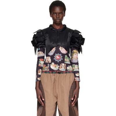 Chopova Lowena Chopova Lowena Black Rose Shrug Top