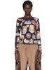 Chopova Lowena Chopova Lowena Black Snippets Fitted Jersey T-shirt - 1