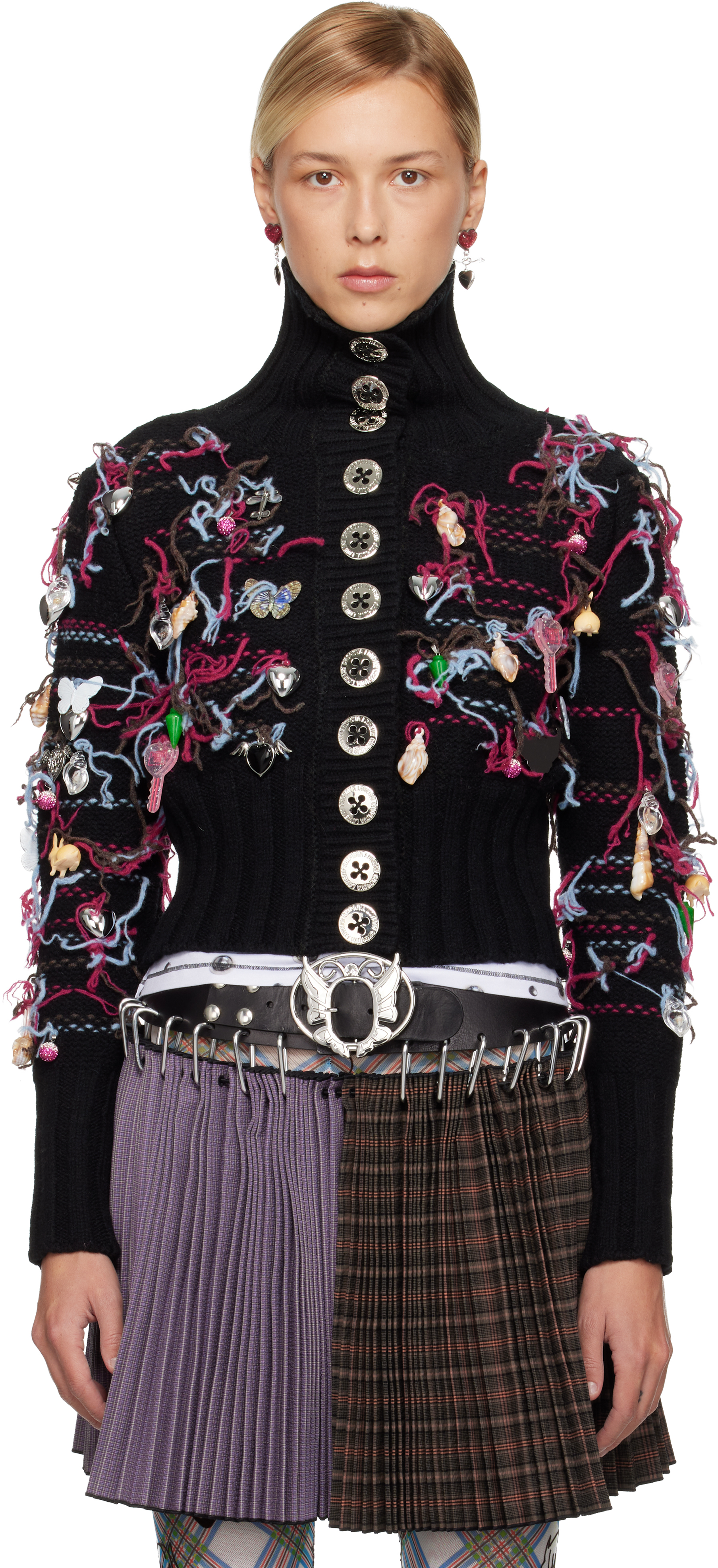 Chopova Lowena - Black Washed Up Cardigan