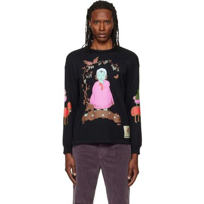 Chopova Lowena Chopova Lowena Black Woodland Baby Oversized Jersey T-shirt