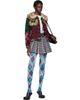 Chopova Lowena Chopova Lowena Blue Bonnet Flocked Mesh Leggings - 4
