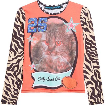 Chopova Lowena Chopova Lowena Cutty Sark Cats Fitted Jersey Graphic T-Shirt