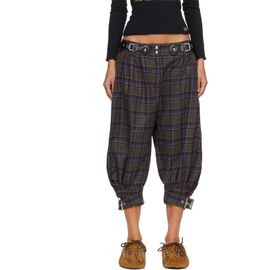 Chopova Lowena Chopova Lowena Gray & Purple Plus Fours Knickerbocker Trousers