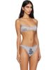 Chopova Lowena Chopova Lowena Gray 'FEELINGS' Heartbreak Bralette - 2