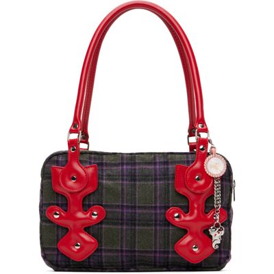 Chopova Lowena Chopova Lowena Khaki Missish Tartan Bag