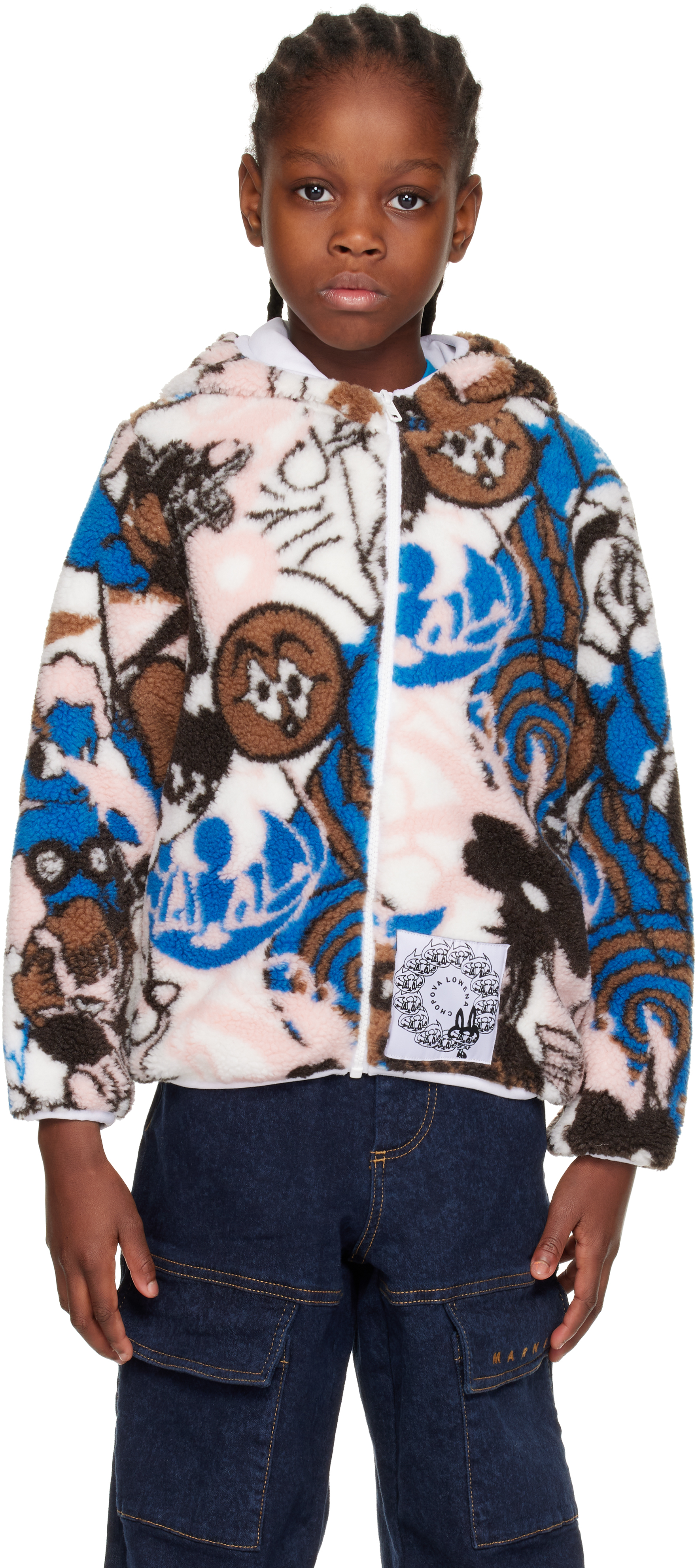 Chopova Lowena - Kids Multicolor Engine Party Fleece Jacket