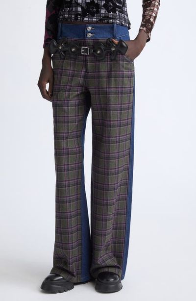 Chopova Lowena Chopova Lowena Missish Tartan Straight Leg Jeans