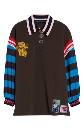 Chopova Lowena Chopova Lowena Mixed Stripe Patchwork Polo