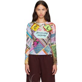 Chopova Lowena Chopova Lowena Multicolor 'Witty' Beaded Jersey Top