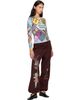 Chopova Lowena Chopova Lowena Multicolor 'Witty' Beaded Jersey Top - 4