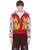 Chopova Lowena Chopova Lowena Pink & Red Squizzle Bun Bun Hoodie - 1