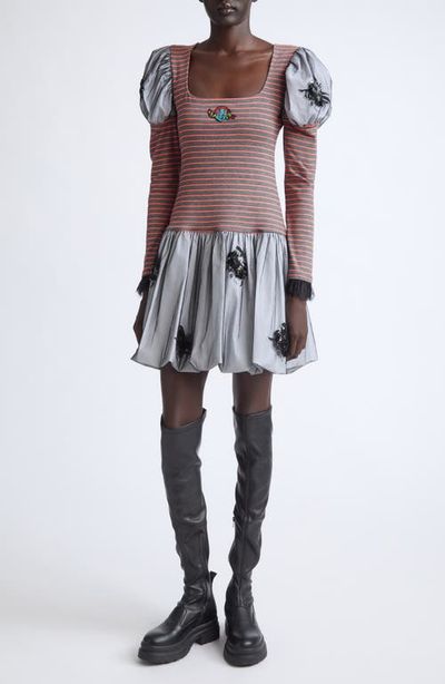 Chopova Lowena Chopova Lowena Pitch Jersey Mixed Media Dress