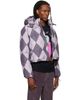 Chopova Lowena Chopova Lowena Purple Argyle Puffer Jacket - 2