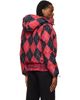 Chopova Lowena Chopova Lowena Red Argyle Puffer Jacket - 3