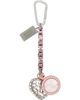 Chopova Lowena Chopova Lowena Silver & Pink Piggy Sweatheart Keychain - 1