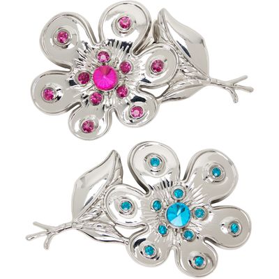 Chopova Lowena Chopova Lowena Two-Pack Silver Daisy Hair Clips