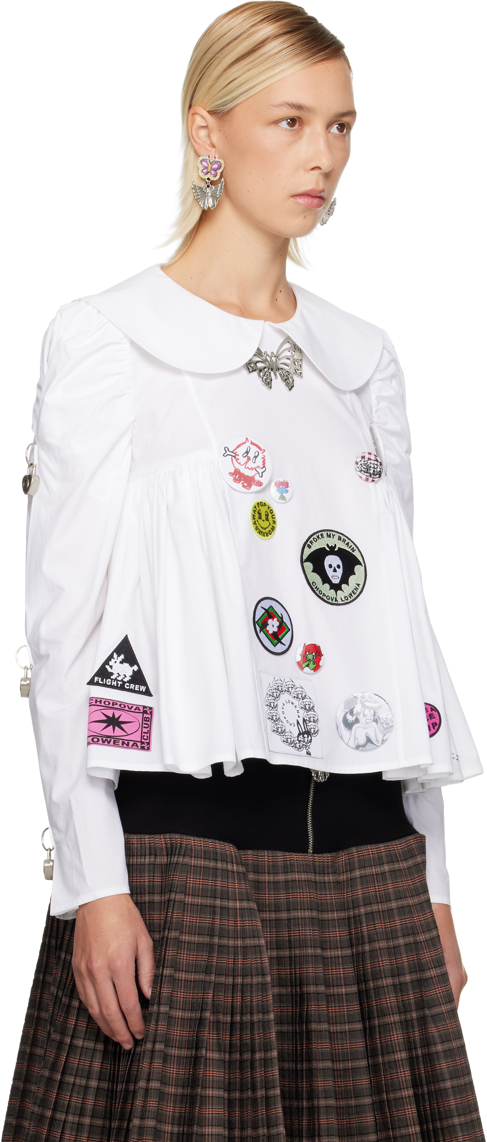 chopova lowena ブラウス Chopova Lowena - White Alibi Blouse