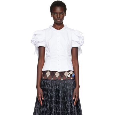 Chopova Lowena Chopova Lowena White Bluestocking Blouse