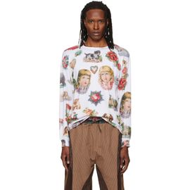Chopova Lowena Chopova Lowena White Snippets Oversized Jersey T-shirt