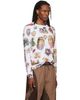 Chopova Lowena Chopova Lowena White Snippets Oversized Jersey T-shirt - 2