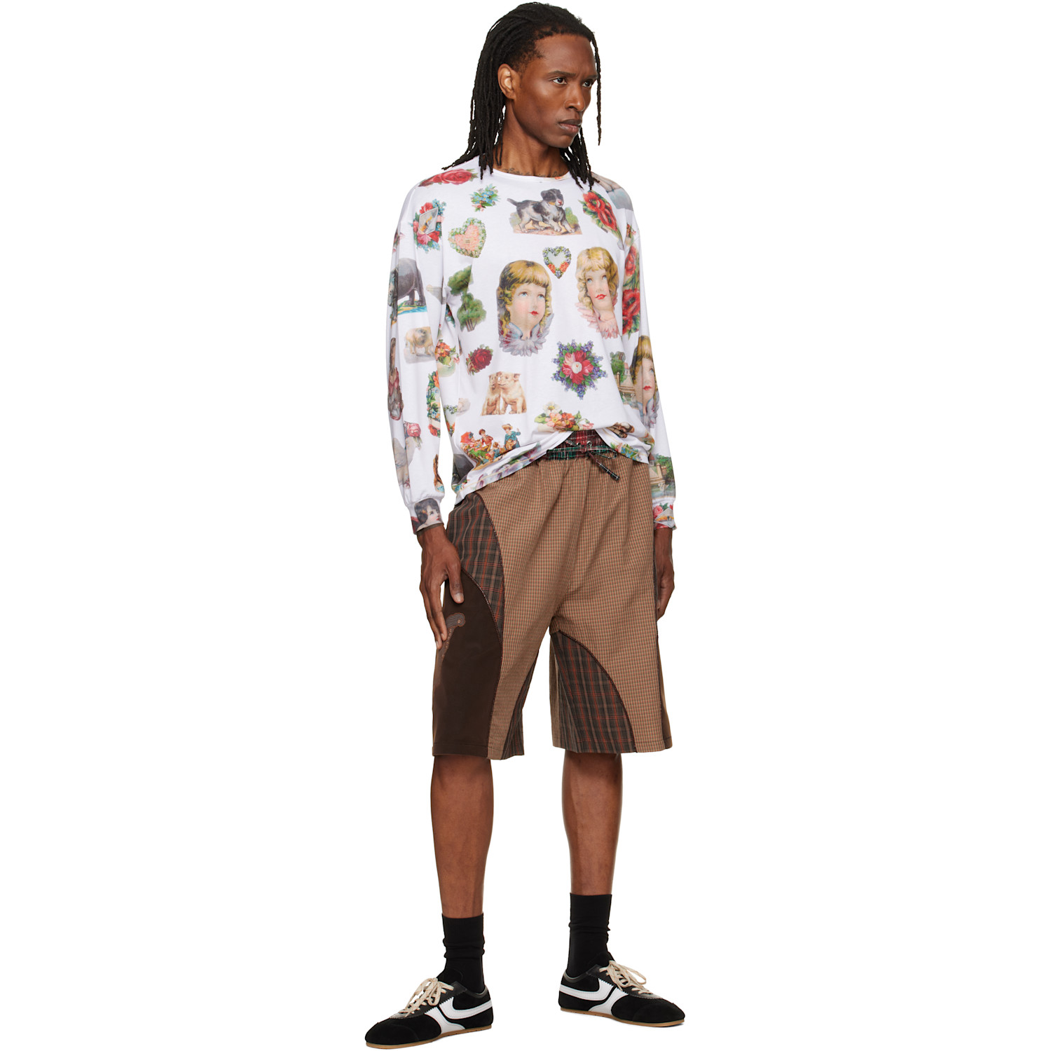 Chopova Lowena - White Snippets Oversized Jersey T-shirt