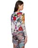 Chopova Lowena Chopova Lowena White Spray It Fitted Mesh Top - 3