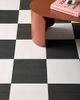 Chris Loves Julia Chris Loves Julia Lawerence Peel & Stick Vinyl Floor Tile Set in Black/White at Urban Outfitters - 1