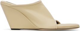 CHRISTEN CHRISTEN Beige 75mm Stretch Mules
