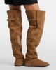 Christen Christen Big Boot suede over-the-knee boots - 2